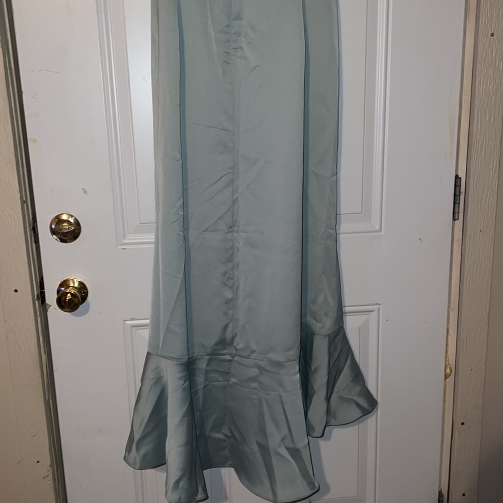 City Chic Soft Blue Ruffle Maxi Dress - Picture 9 of 14